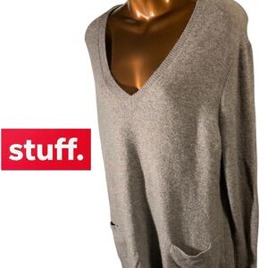 J. Crew Heather Gray Knit Sweater